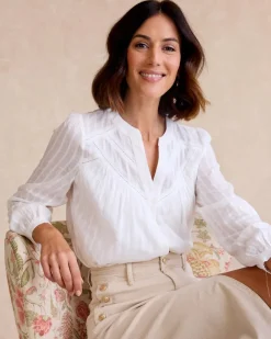 Chemisiers Et Chemises-Polin et moi Chemise à encolure Catalina BLANC