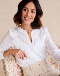 Chemisiers Et Chemises-Polin et moi Chemise à encolure Catalina BLANC