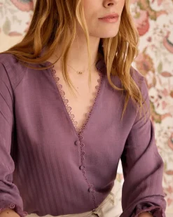Maternité|Chemisiers Et Chemises-Polin et moi Chemise à manches Felisa MAUVE