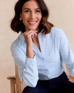 Maternité|Chemisiers Et Chemises-Polin et moi Chemise à pois Camili DENIM