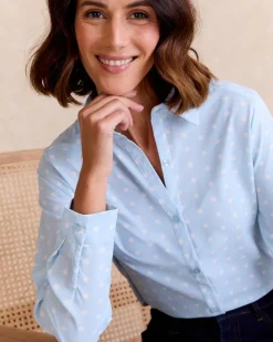 Maternité|Chemisiers Et Chemises-Polin et moi Chemise à pois Camili DENIM