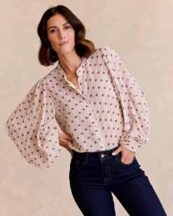 Maternité|Chemisiers Et Chemises-Polin et moi Chemise à pois Nila Cru