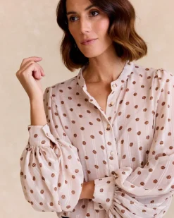 Maternité|Chemisiers Et Chemises-Polin et moi Chemise à pois Nila Cru