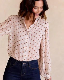 Maternité|Chemisiers Et Chemises-Polin et moi Chemise à pois Nila Cru