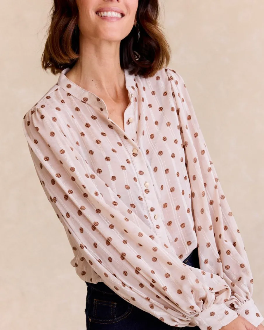 Maternité|Chemisiers Et Chemises-Polin et moi Chemise à pois Nila Cru