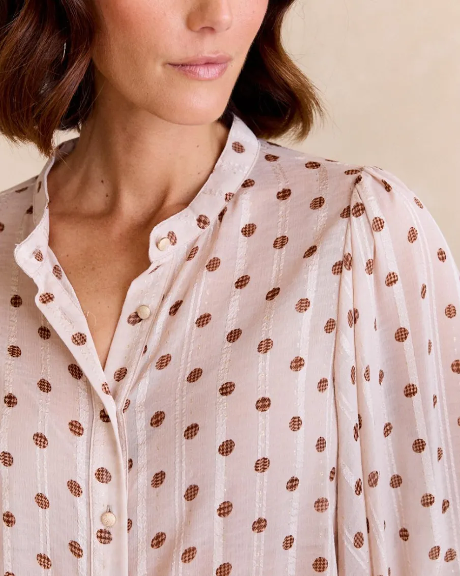 Maternité|Chemisiers Et Chemises-Polin et moi Chemise à pois Nila Cru