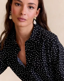 Maternité|Chemisiers Et Chemises-Polin et moi Chemise à pois Pareli noir