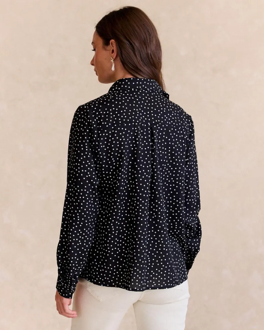 Maternité|Chemisiers Et Chemises-Polin et moi Chemise à pois Pareli noir