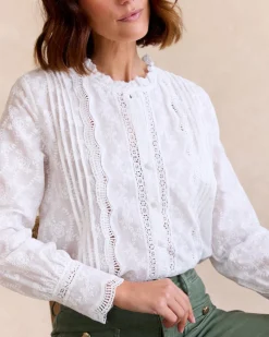 Maternité|Chemisiers Et Chemises-Polin et moi Chemise brodée he BLANC