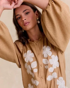 Maternité|Chemisiers Et Chemises-Polin et moi Chemise brodée Ciela CHAMEAU