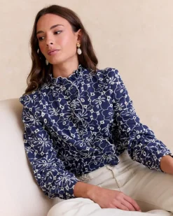 Maternité|Chemisiers Et Chemises-Polin et moi Chemise brodée Guada DENIM