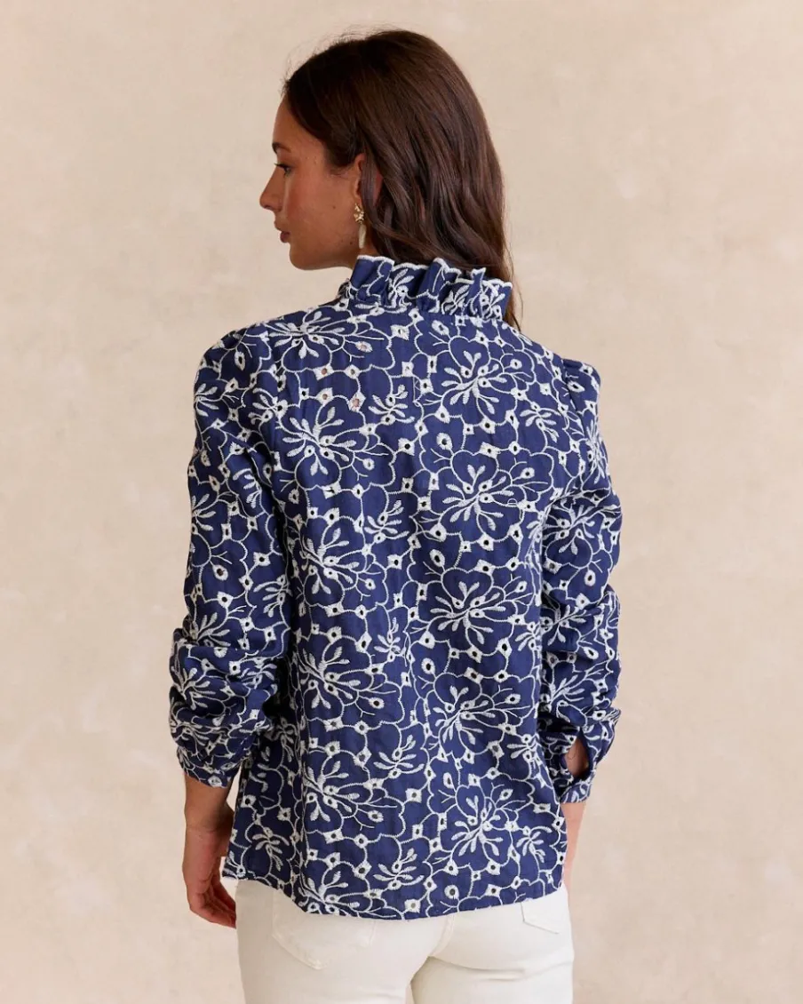 Maternité|Chemisiers Et Chemises-Polin et moi Chemise brodée Guada DENIM