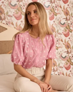 Chemisiers Et Chemises-Polin et moi Chemise brodée Lia ROSE