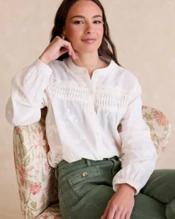 Maternité|Chemisiers Et Chemises-Polin et moi Chemise brodée Lidia Cru