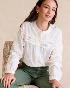 Maternité|Chemisiers Et Chemises-Polin et moi Chemise brodée Lidia Cru