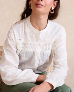 Maternité|Chemisiers Et Chemises-Polin et moi Chemise brodée Lidia Cru