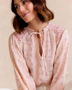 Maternité|Chemisiers Et Chemises-Polin et moi Chemise Caroli Detail Saumon