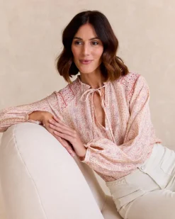 Maternité|Chemisiers Et Chemises-Polin et moi Chemise Caroli Detail Saumon