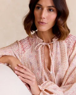 Maternité|Chemisiers Et Chemises-Polin et moi Chemise Caroli Detail Saumon