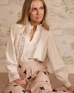 Maternité|Chemisiers Et Chemises-Polin et moi Chemise Cassie Embroidery Cru