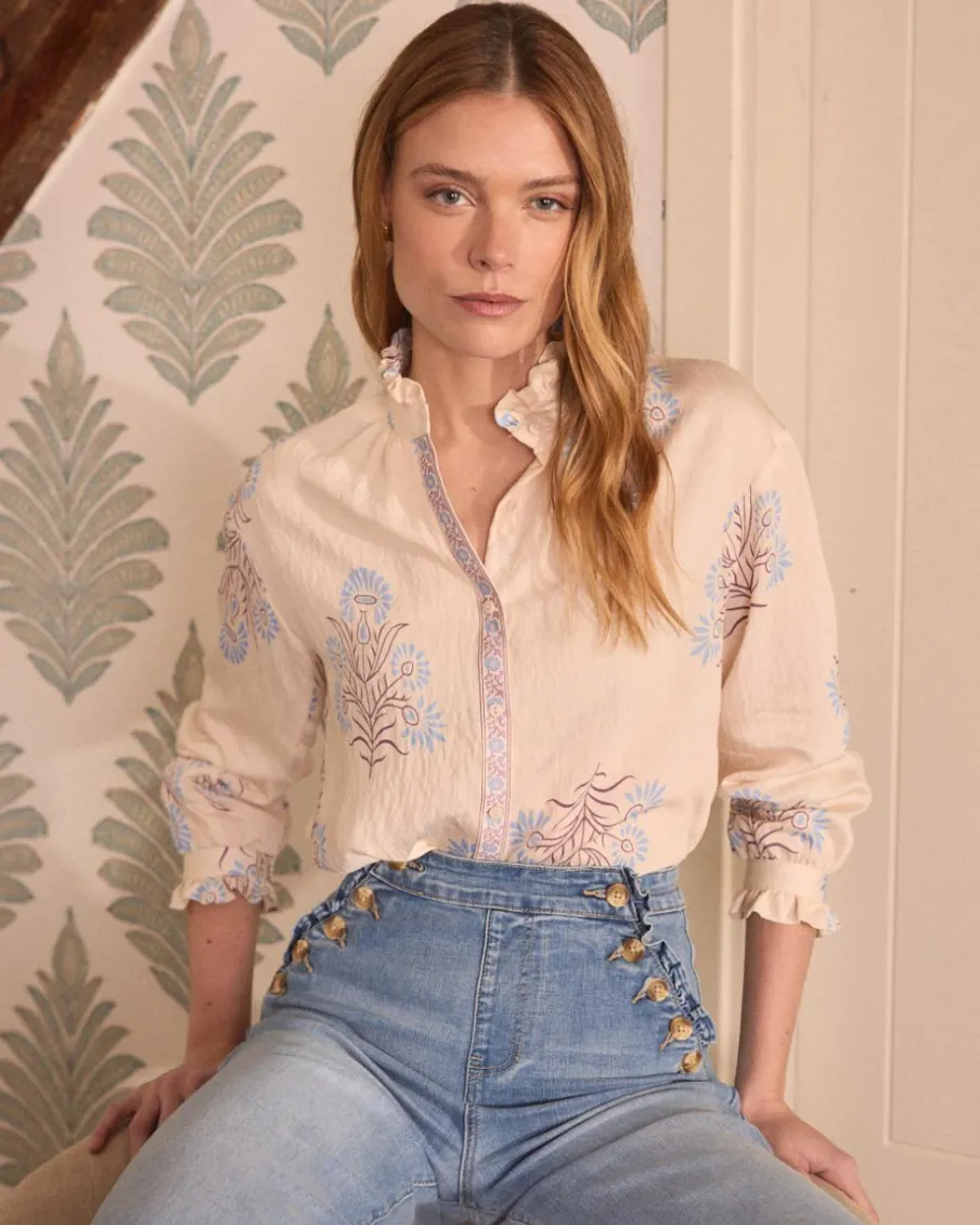 Maternité|Chemisiers Et Chemises-Polin et moi Chemise Eulalia Flowers Cru