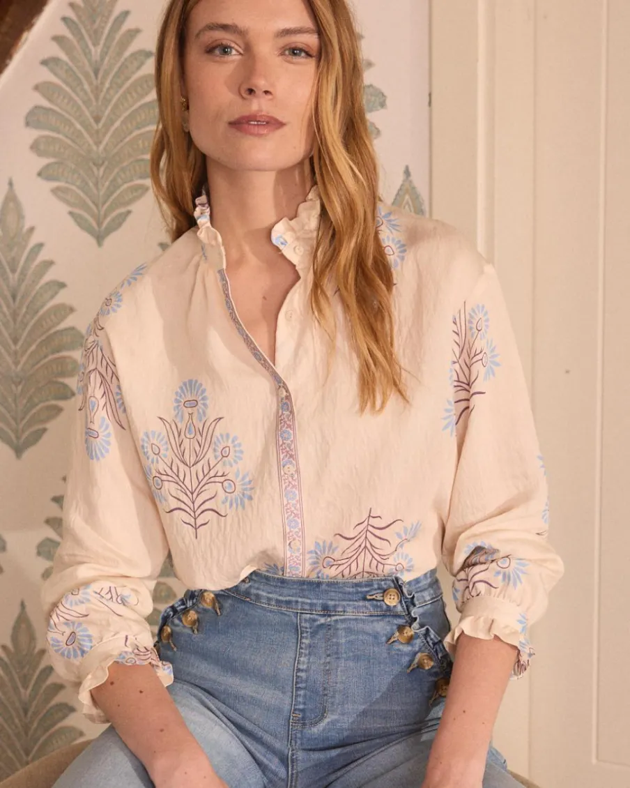 Maternité|Chemisiers Et Chemises-Polin et moi Chemise Eulalia Flowers Cru