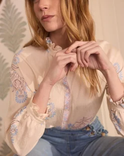 Maternité|Chemisiers Et Chemises-Polin et moi Chemise Eulalia Flowers Cru