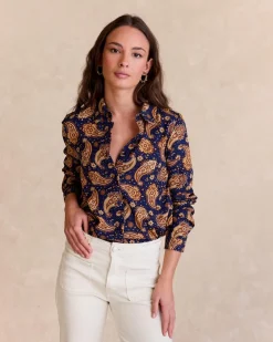 Maternité|Chemisiers Et Chemises-Polin et moi Chemise Paisley Gabri Marin
