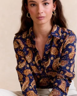 Maternité|Chemisiers Et Chemises-Polin et moi Chemise Paisley Gabri Marin