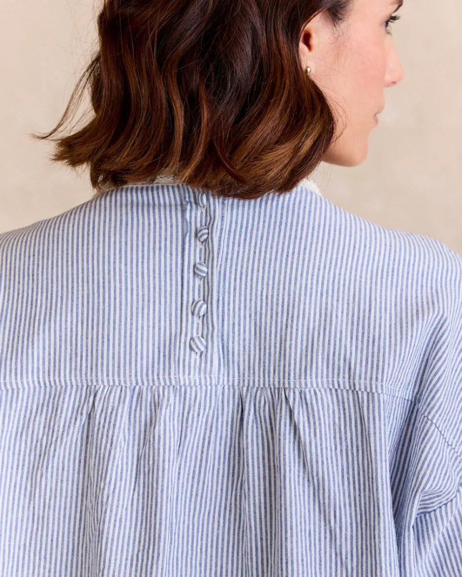 Chemisiers Et Chemises-Polin et moi Chemise rayée Simona Céleste