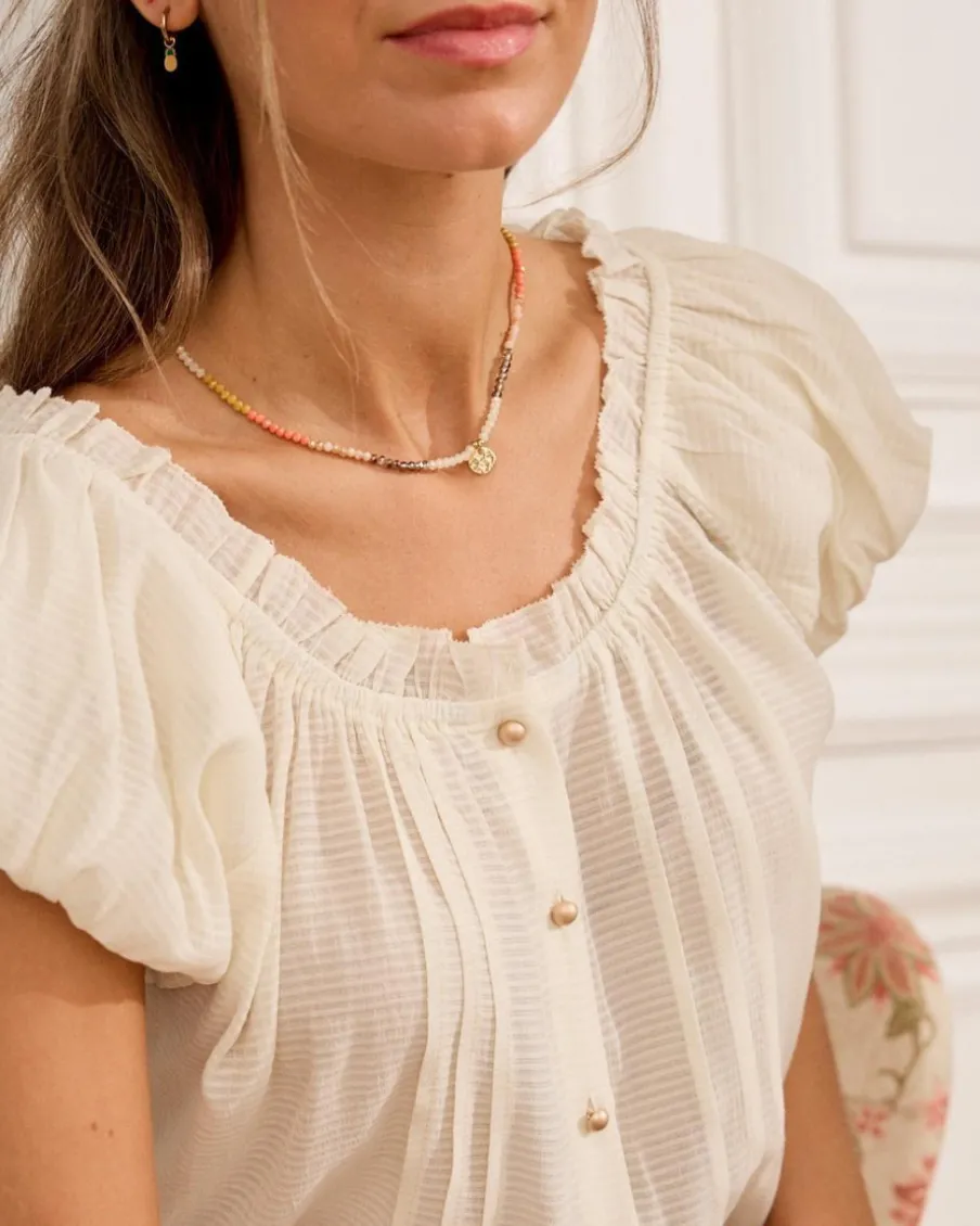 Chemisiers Et Chemises-Polin et moi Chemisier Elara Manga Cru