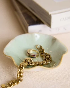 Domicile-Polin et moi Dalina Plateau à bijoux menthe