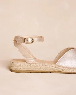 Espadrilles-Polin et moi Espadrille à bento lumineuse ARGENT