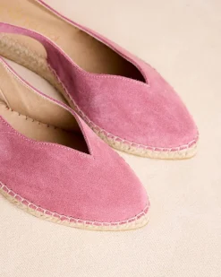 Espadrilles-Polin et moi Espadrille à bride arrière Cersei Framboise