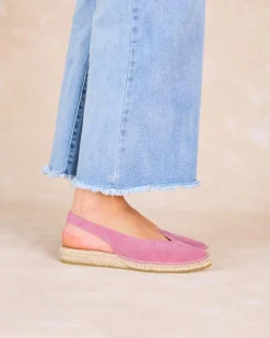 Espadrilles-Polin et moi Espadrille à bride arrière Cersei Framboise