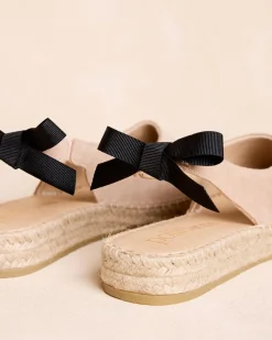 Espadrilles-Polin et moi Espadrille à nœud Iris Taupe