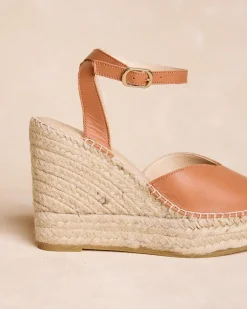 Espadrilles-Polin et moi Espadrille compensée Lavinia Cuir