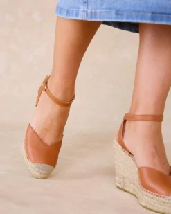 Espadrilles-Polin et moi Espadrille compensée Lavinia Cuir