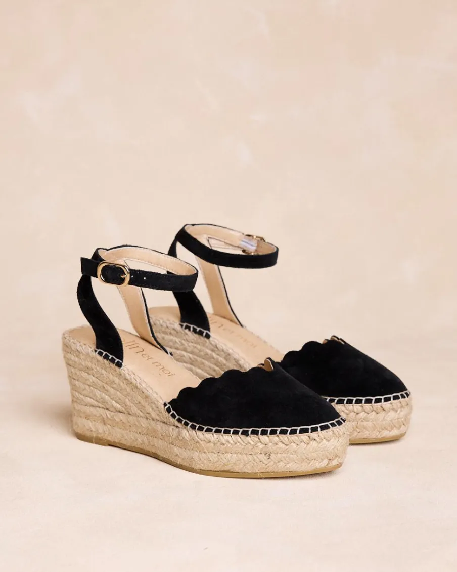 Espadrilles-Polin et moi Espadrille compensée Thea noir