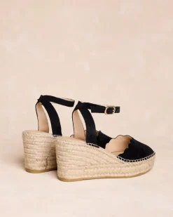 Espadrilles-Polin et moi Espadrille compensée Thea noir