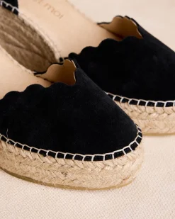 Espadrilles-Polin et moi Espadrille compensée Thea noir