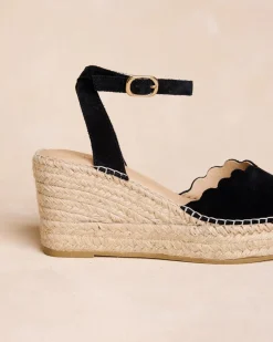 Espadrilles-Polin et moi Espadrille compensée Thea noir
