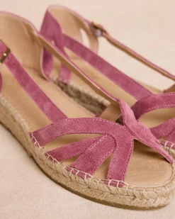 Espadrilles-Polin et moi Espadrille plate Adara Framboise