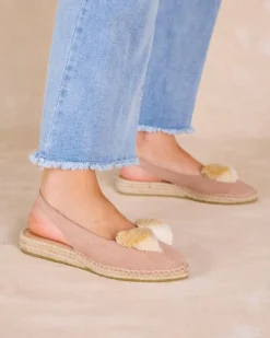 Espadrilles-Polin et moi Espadrille Pompon Moon Taupe