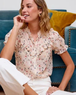Chemisiers Et Chemises-Polin et moi Flor ma Blouse Cru