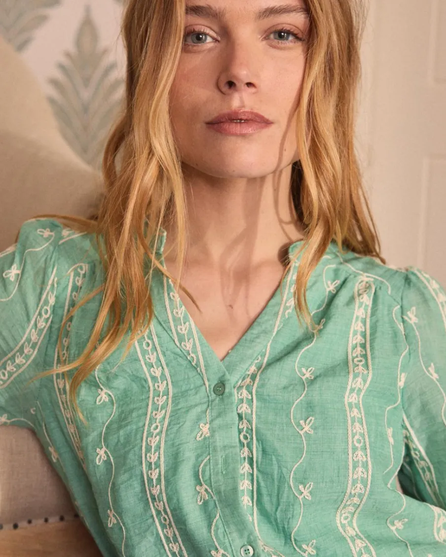 Maternité|Chemisiers Et Chemises-Polin et moi Flores Amara Blouse menthe