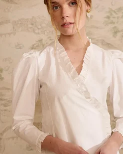 Chemisiers Et Chemises-Polin et moi Genoveva Blouse he BLANC