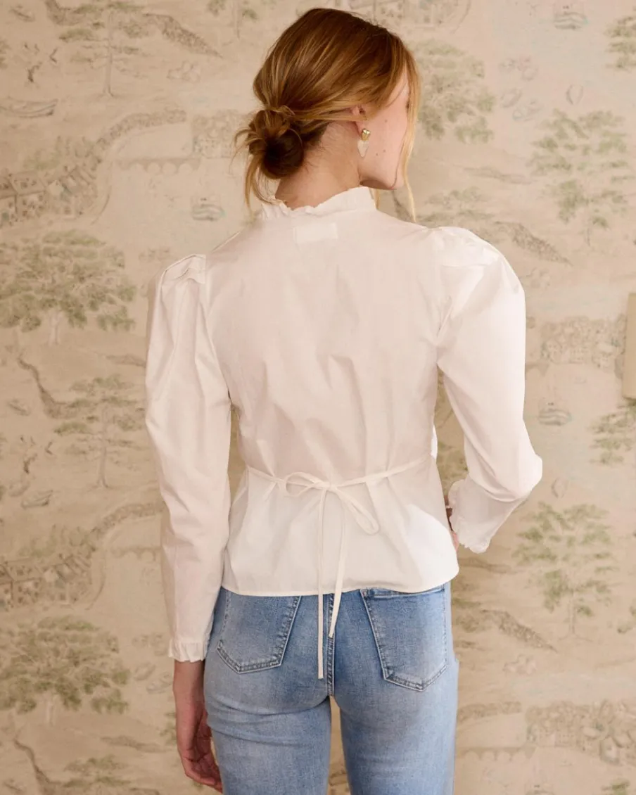 Chemisiers Et Chemises-Polin et moi Genoveva Blouse he BLANC