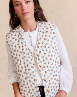 Blazer Et Vestes-Polin et moi Gilet Alina Flowers Cru