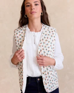 Blazer Et Vestes-Polin et moi Gilet Alina Flowers Cru